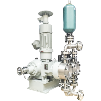 2PJ12.5M double pump head hydraulic diaphragm metering pump