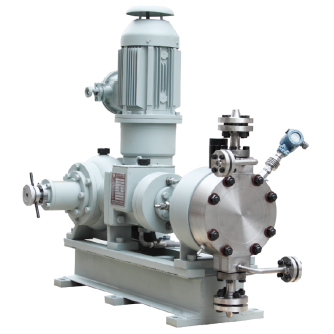 High temperature type hydraulic diaphragm metering pump